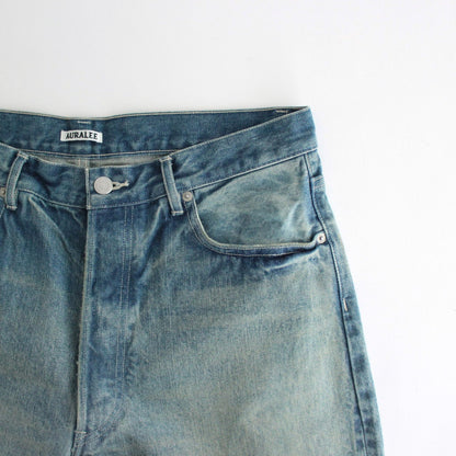 SELVEDGE FADED HEAVY DENIM WIDE PANTS #FADED INDIGO [A24AP02DH]