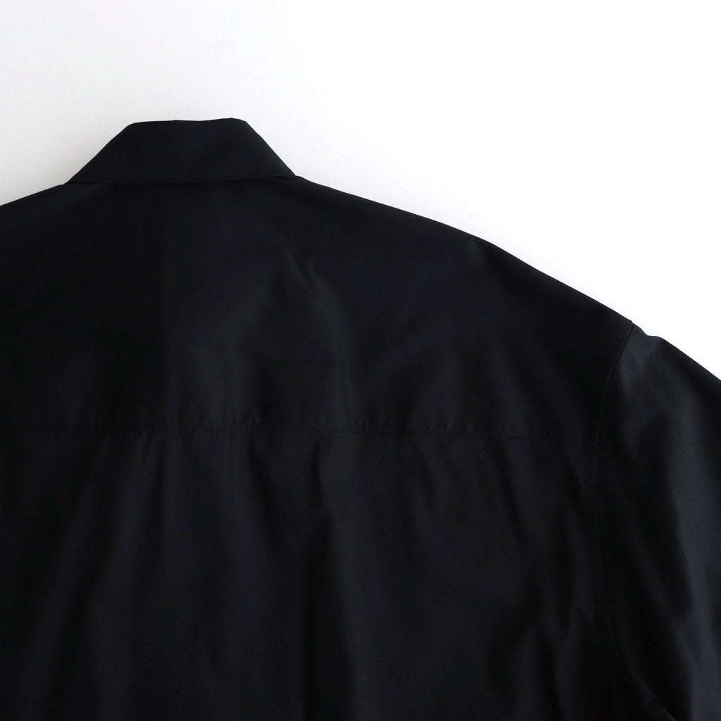 Solotex Twill L/S Oversized Box Shirt #BLACK [GM243-50324B]