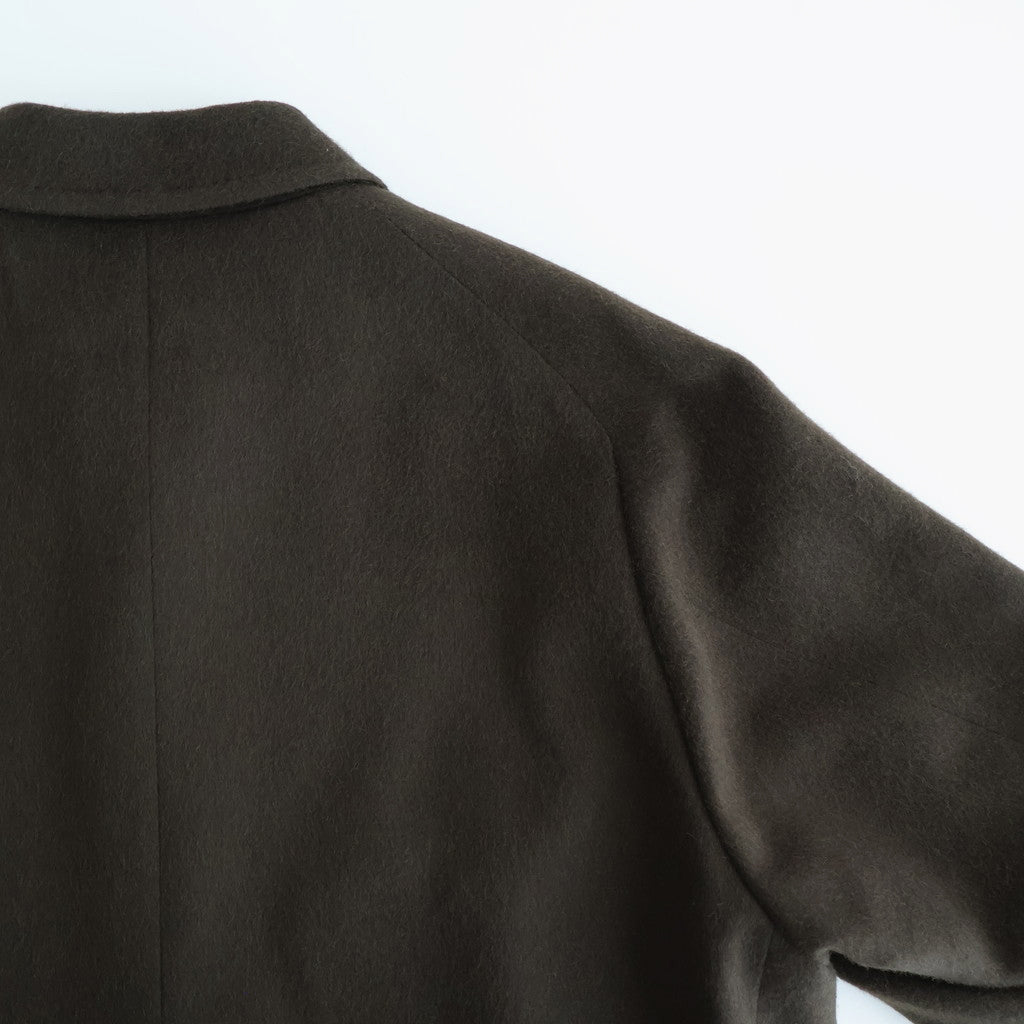 BABY CAMEL FLANNEL COAT #DARK BROWN [A25AC01BF]