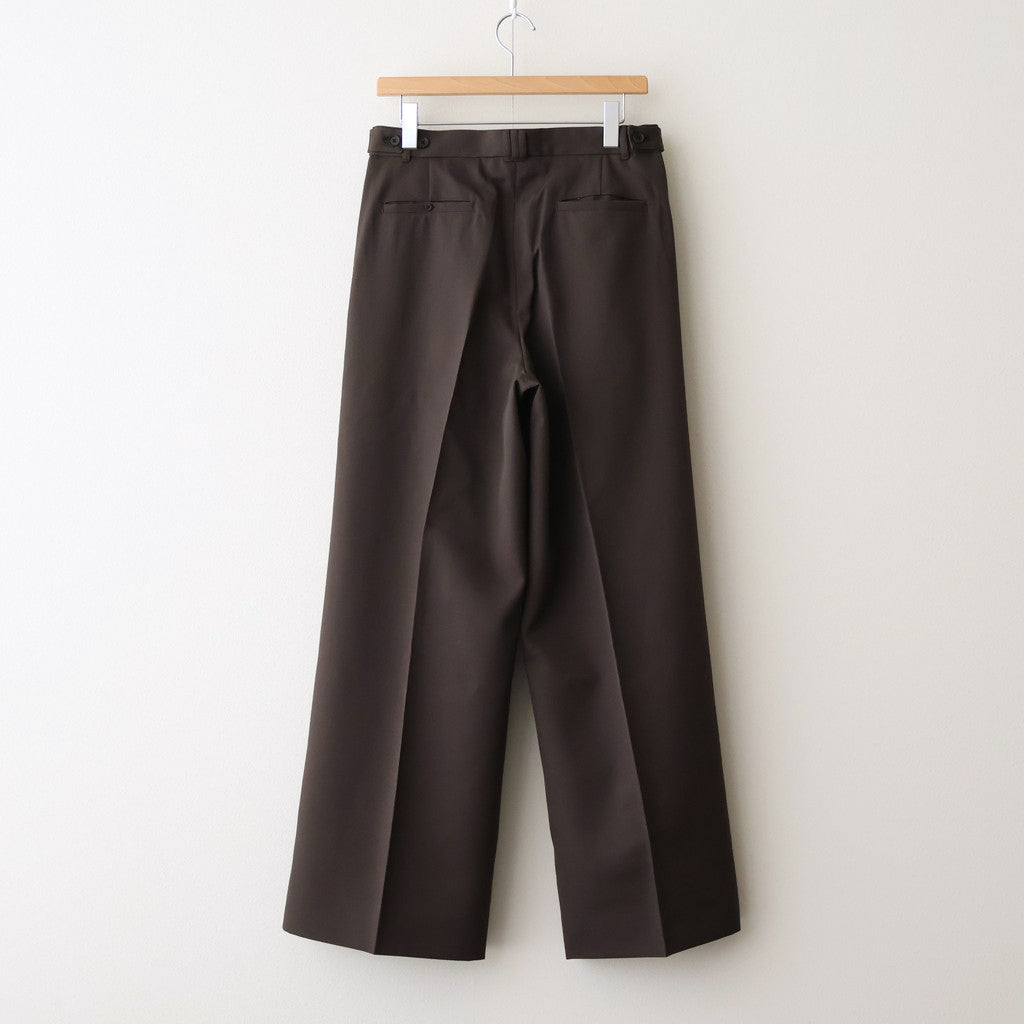 3pleated Wide-leg Trousers #BROWN [YK25FW01051P]