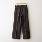 3pleated Wide-leg Trousers #BROWN [YK25FW01051P]