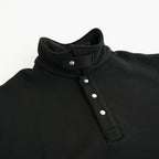 Half-Snap Sweatshirt #Black [OFH011PO61]