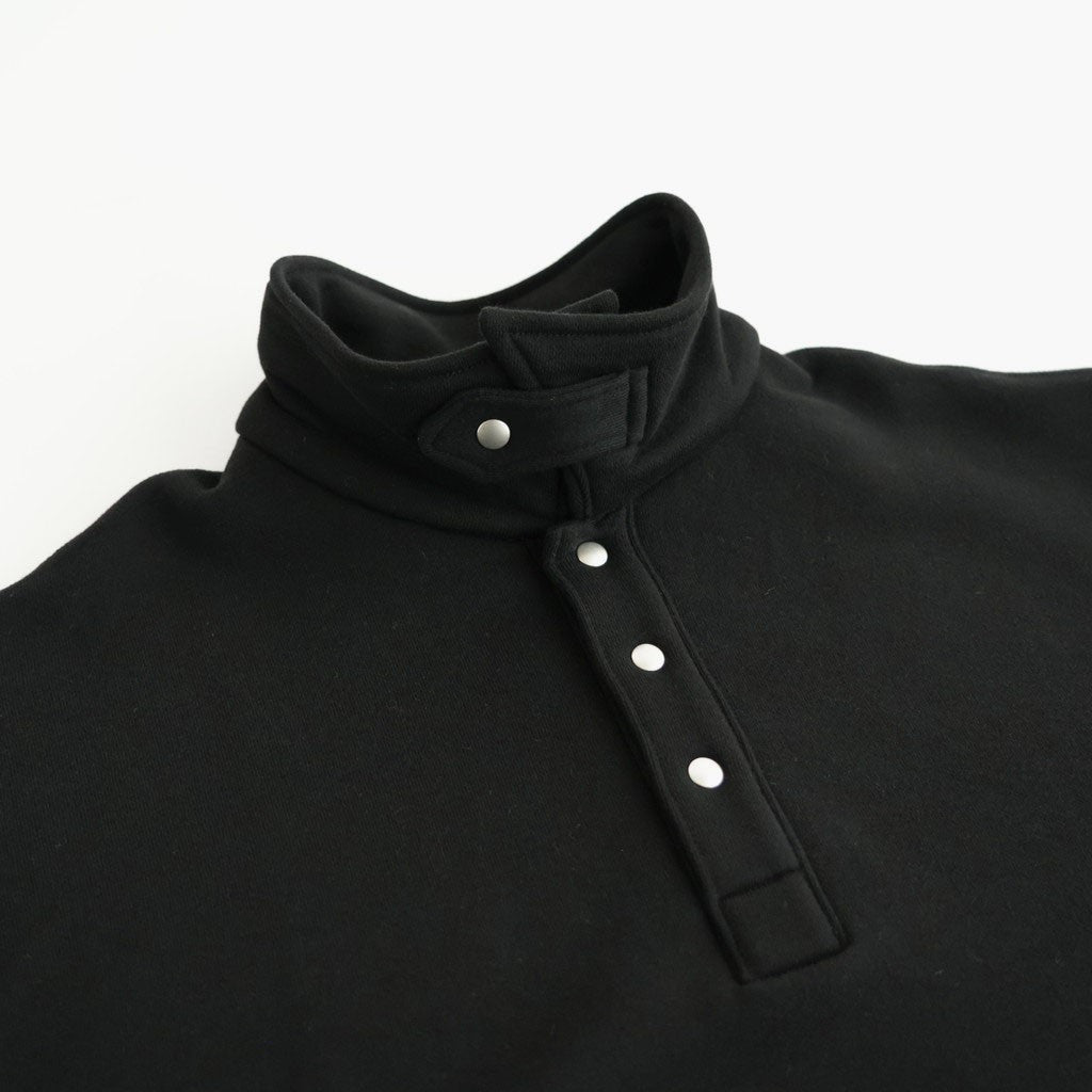 Half-Snap Sweatshirt #Black [OFH011PO61]