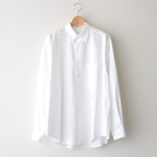 WASHED FINX TWILL BIG SHIRT #WHITE [A25SS02TN]