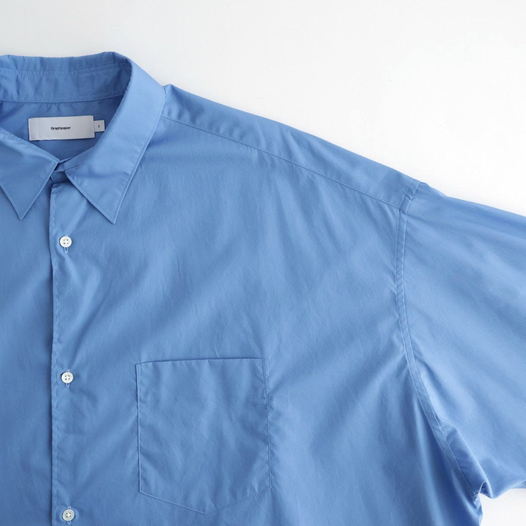 Broad L/S Oversized Regular Collar Shirt #BLUE [GM263-50001B]