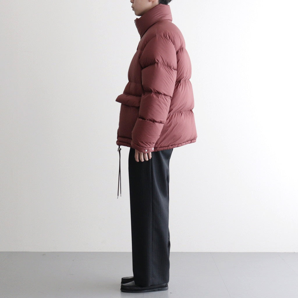 SUPER LIGHT NYLON RIPSTOP DOWN BLOUSON #BURGUNDY [A25AB01NL]