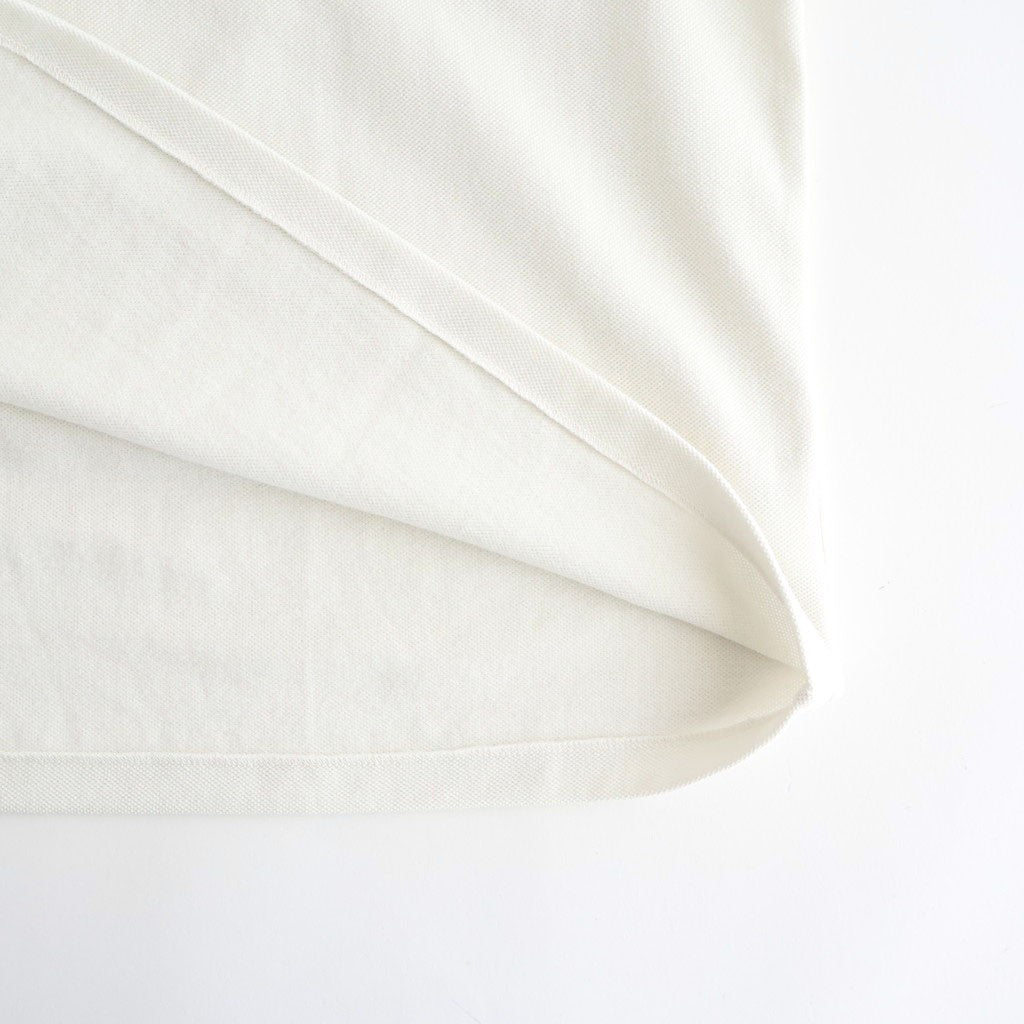 Cotton Pique Jersey S/S Skipper Polo #PEARL WHITE [GU261-70416]