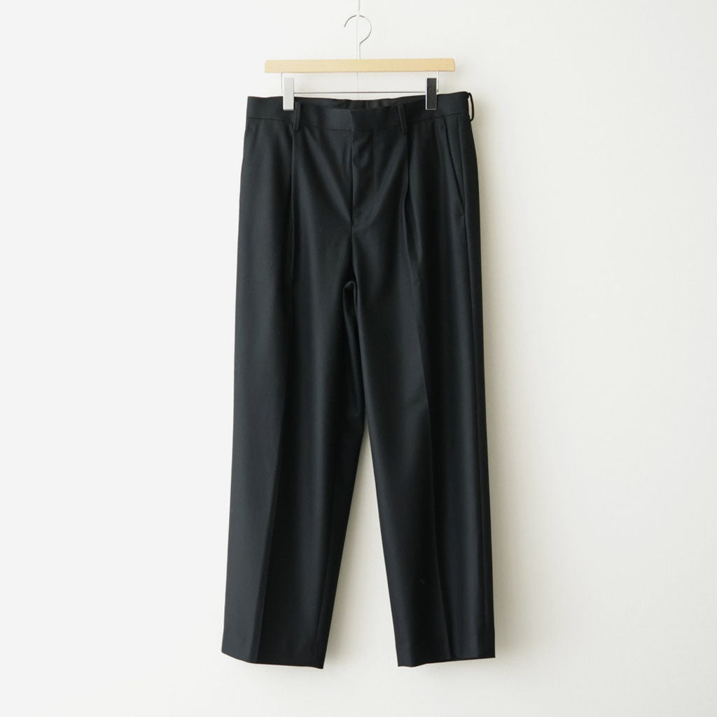 MERINO COLLEGE FLANNEL STANDARD PANTS #BLACK [PRAGLW0900]