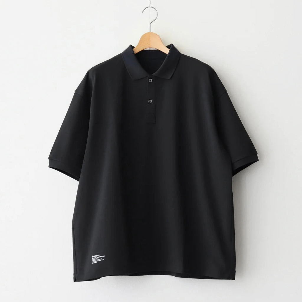 DRY PIQUE JERSEY S/S POLO #BLACK [FSC263-70036]