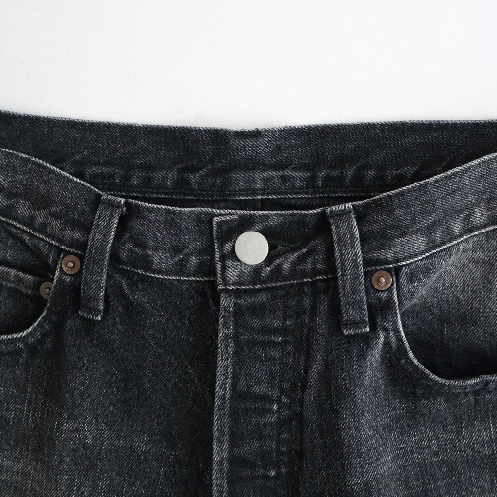 LOOSE DENIM PANTS #BLACK [ST.1566]