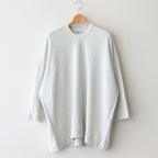 FSSOT | 製品染 30/-スパンポリエステルワッフル クルーネックオーバーサイズプルオーバー #ASH WHITE [GE_FR1203TF]