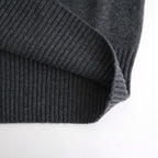 Cashmere V Neck #CHARCOAL [I25AW-IBC63]