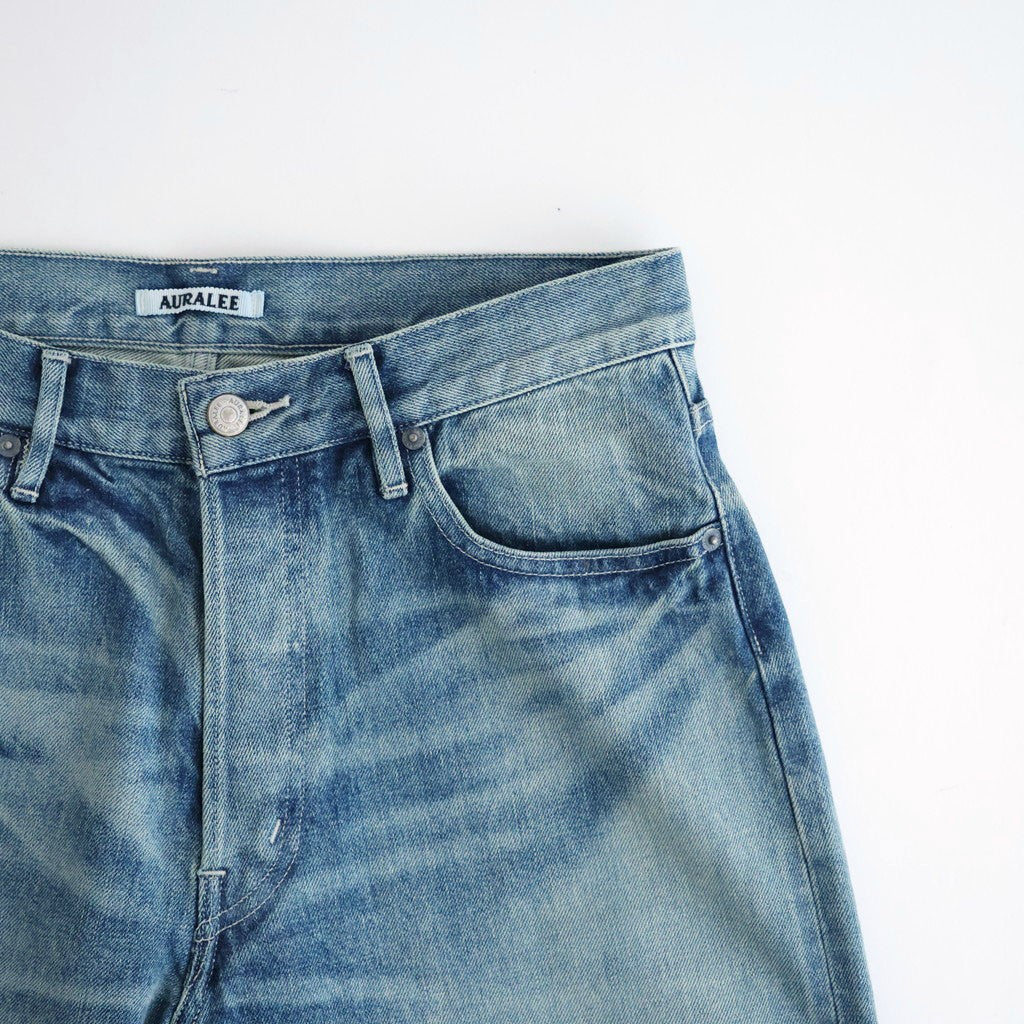 SELVEDGE FADED HEAVY DENIM PANTS #FADED INDIGO [A26AP03DH]