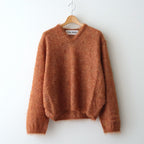 Shaggy V-Neck Pullover #ORANGE USED [I24AW-K17]