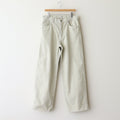 PIGMENT DYE FINX CORDUROY WIDE 5P PANTS #WHITE KHAKI [A25SP01PD]