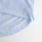 SIDOGRAS S/S Oversized Regular Collar Shirt #GREEN PIN STRIPE [GM262-50029]