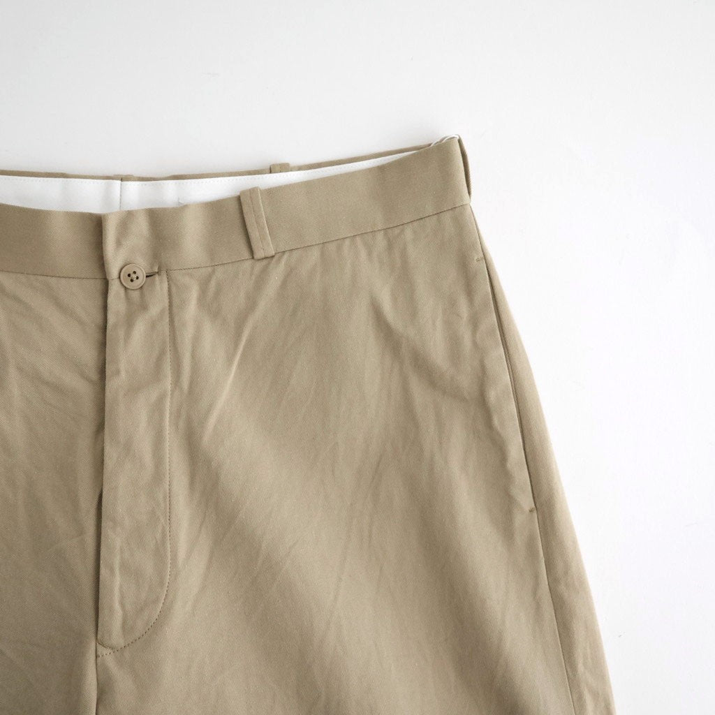 CHINO TROUSERS - WIDE STRAIGHT #KHAKI [11062601]