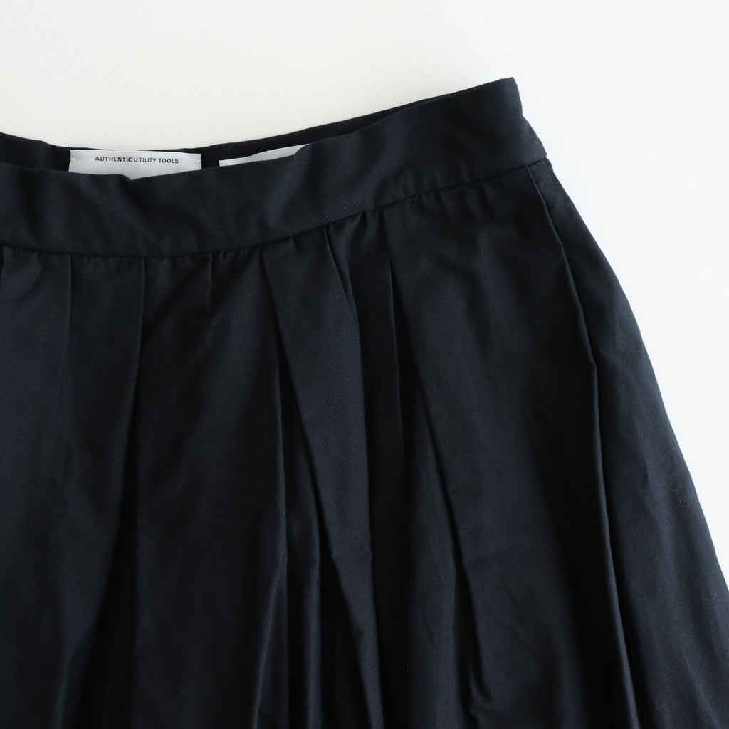 tuck skirt #d.navy [95635]