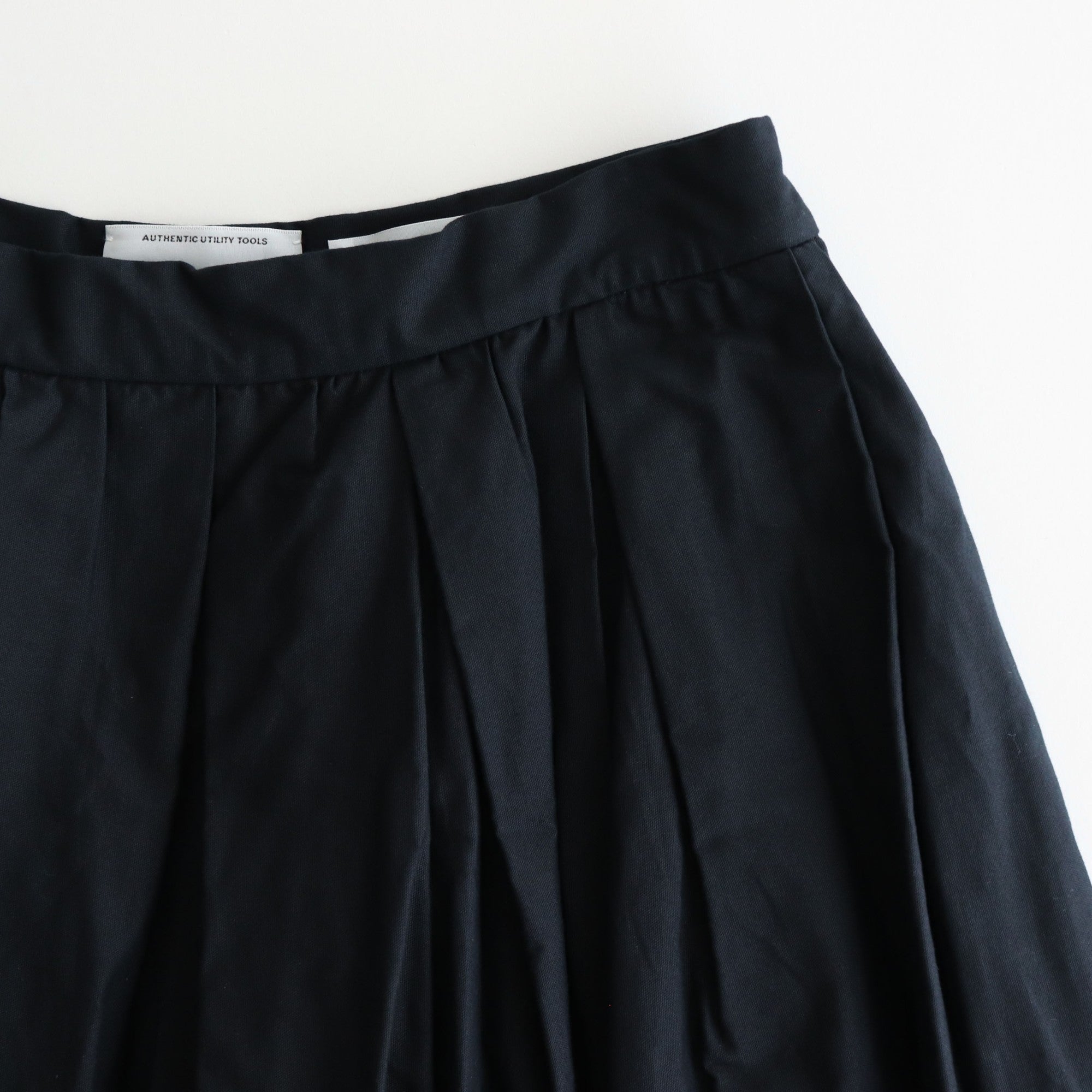tuck skirt #d.navy [95635]