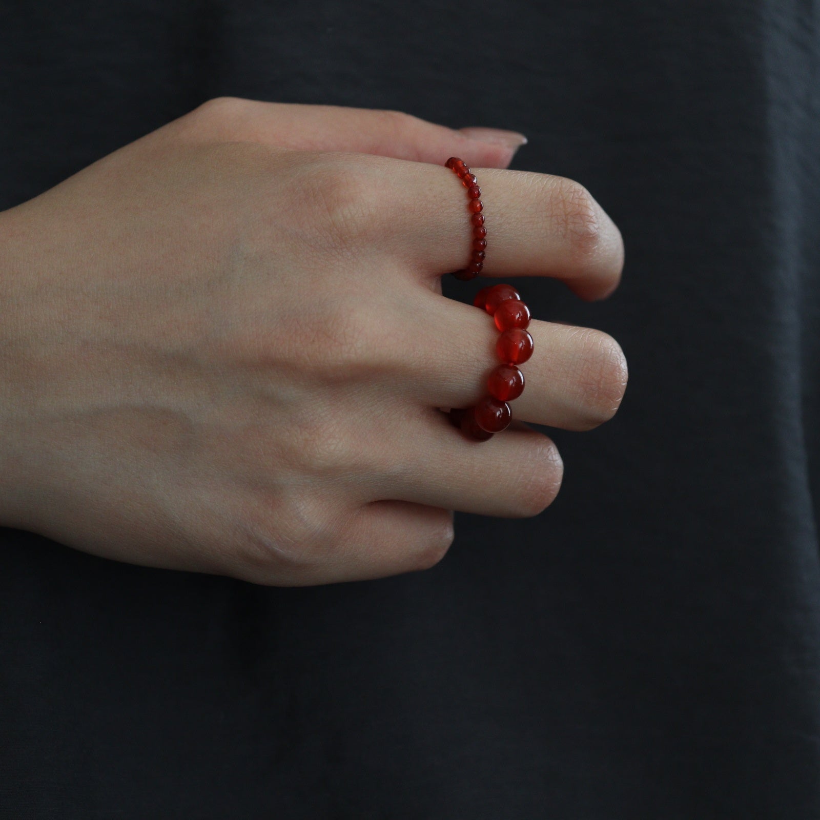 2set Orb Stone Ring #RED [12610908]
