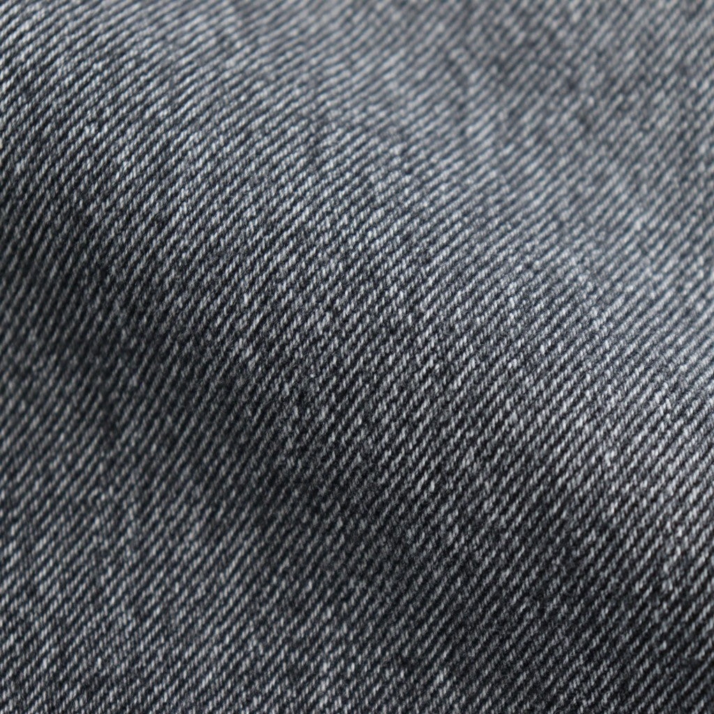 Selvage Denim Two Tuck Pants #BLACK_LIGHT FADE [GU253-40061LB]