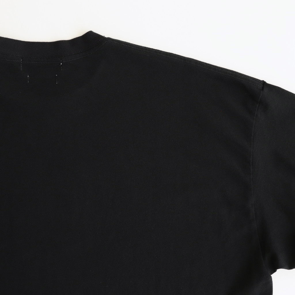 EMBROIDERY T-SHIRT #BLACK [YK25SS0981CS]