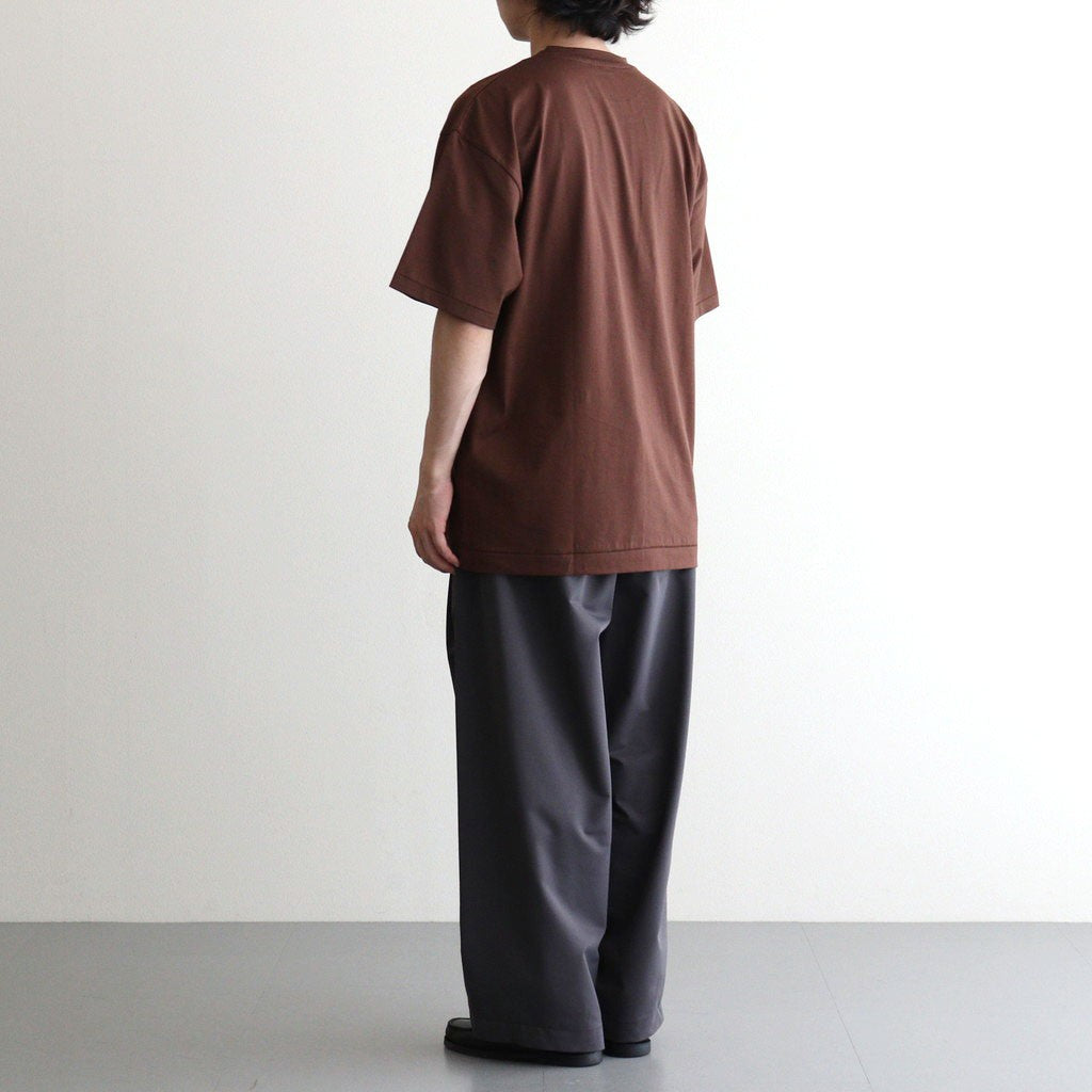 SUVIN60/2 OVERSIZED T-SHIRT #BROWN [KKAGLW0015]