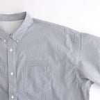 SEERSUCKER S/S B.D SHIRT #WHITE×NAVY [FSC261-50228]