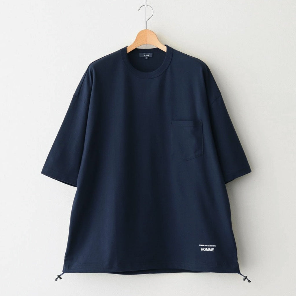 綿天竺 製品プリント S/S ポケットTシャツ #NAVY [HO-T015-051]