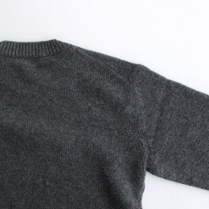 WOOL CASHMERE SILK KNIT SHORT P/O #GRAY [A24AP02WC]