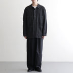 Silicon Poplin Two Tuck Easy Pants #BLACK [GM261-40182]