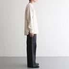 綿パイルジャカード格子柄トップス #OFF WHITE [HO-T013-051]