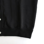 エステル裏毛 カーディガン #BLACK [HN-T017-051]