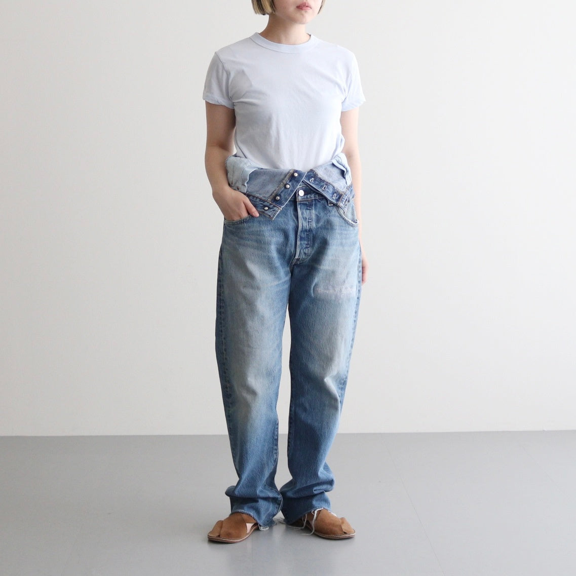 W WAIST DENIM PT #SIZE:1 B [Q25A-T018]