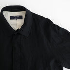 ウールサージ 製品縮絨コート #BLACK [HP-C101-051]