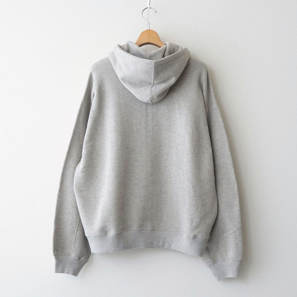 COTTON CASHMERE SWEAT ZIP HOODY #GREY [ST.1469]