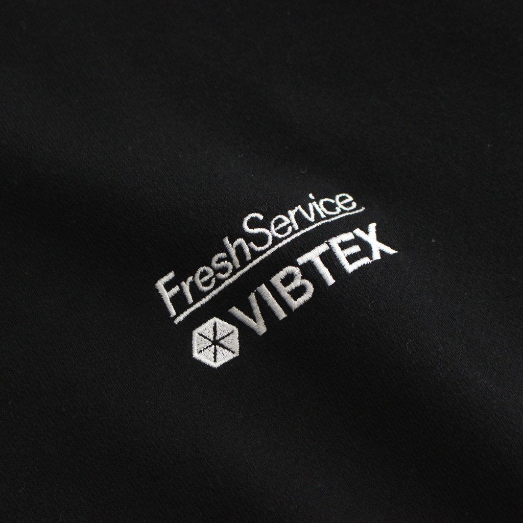 VIBTEX for FreshService SWEAT CREW NECK PULLOVER #BLACK [FSC244-70178B]