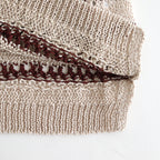 BORDER MESH KNIT SKIPPER POLO SHIRT #IVORY [YK25SS001010S]