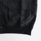 シルケット裏毛 カーディガン #BLACK [HN-T001-051]