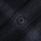 FLANNEL CHECK OVER YOKE SHIRT #BLACK [FSC253-50129]