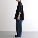 Solotex Twill S/S Oversized Box Shirt #BLACK [GM251-50323B]