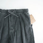 Corduroy 1Pleated Easy Trousers #Black [YK26FW01339P]