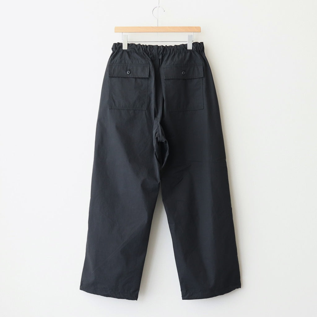 綿エステルウェザー オーバーパンツ #BLACK [HO-P021-051] - ciacura