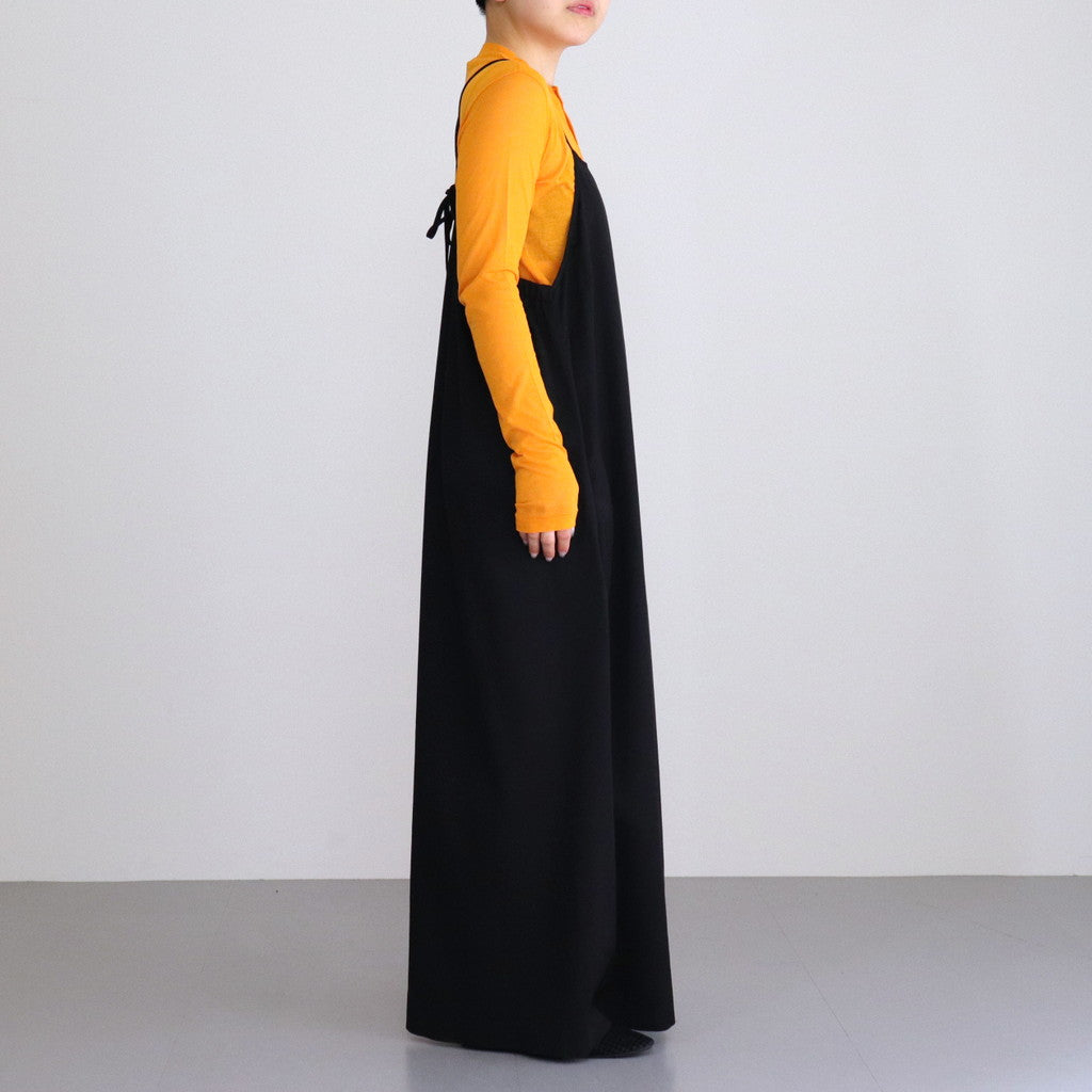 Viscose Wool Silk Gabardine Slip Dress #BLACK [GL241-60164]