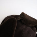 DRY WOOL BOMBER CAP #BROWN [NO.301382]
