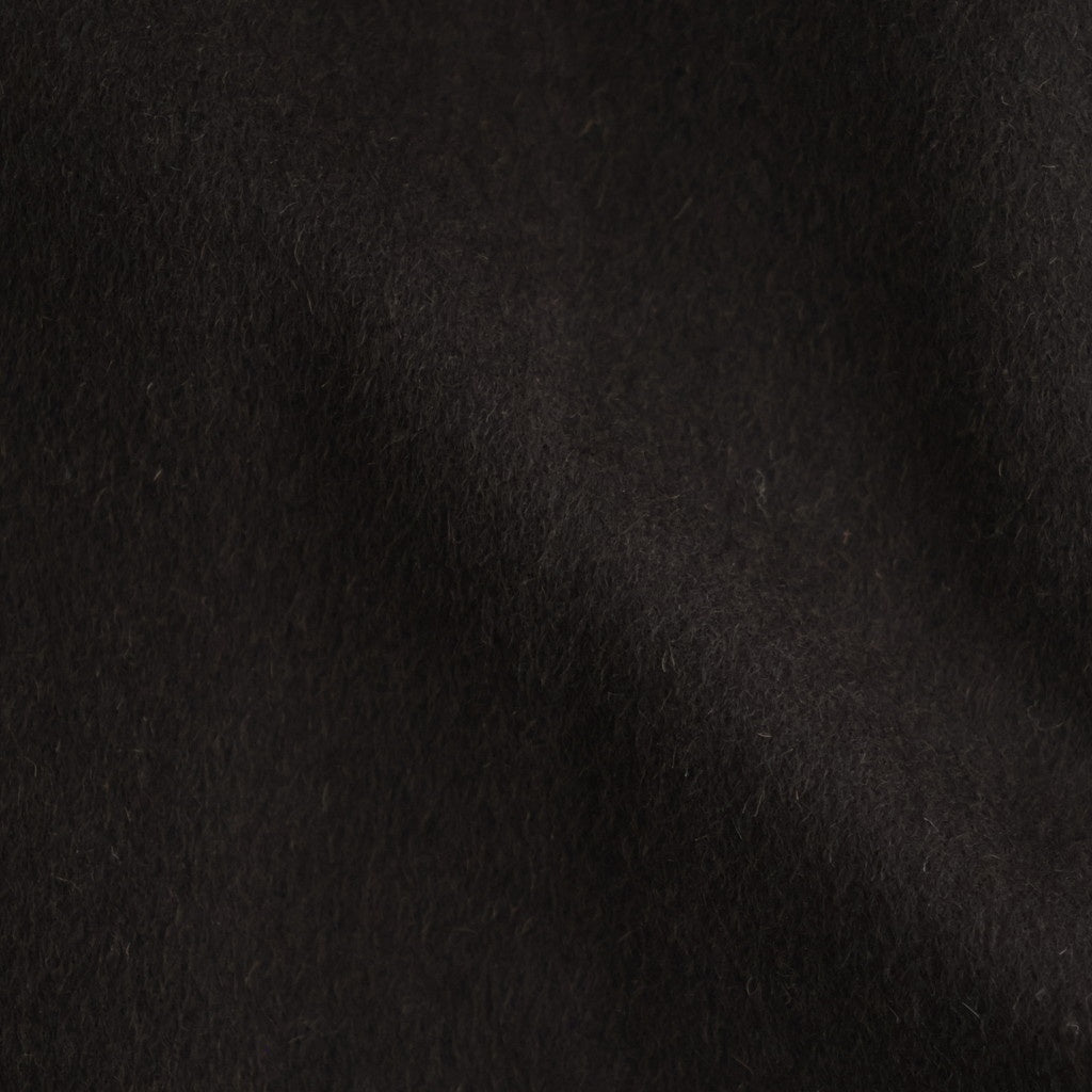 WOOL CASHMERE RAGLAN SLEEVE BALMACAAN COAT #DARK BROWN [ST.1535]