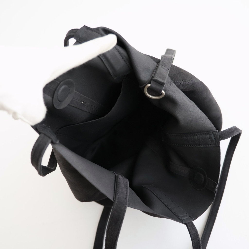 3WAY MEDIUM TOTE - OIL SUEDE #CHARCOAL [ML -1]