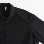 FHFSSH - コットン・ ポリコア タイプライター 半袖シャツ #95 Black [SN_FR0405SH]