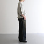 Rib Pattern Half Zip Polo #L.Gray [2501-012]