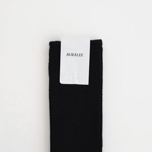 COTTON LOW GAUGE SOCKS #BLACK [A26SS03SX-M]